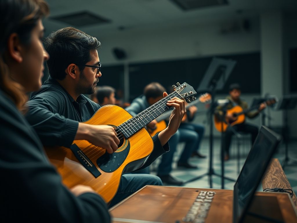 O que é Aulas de guitarra